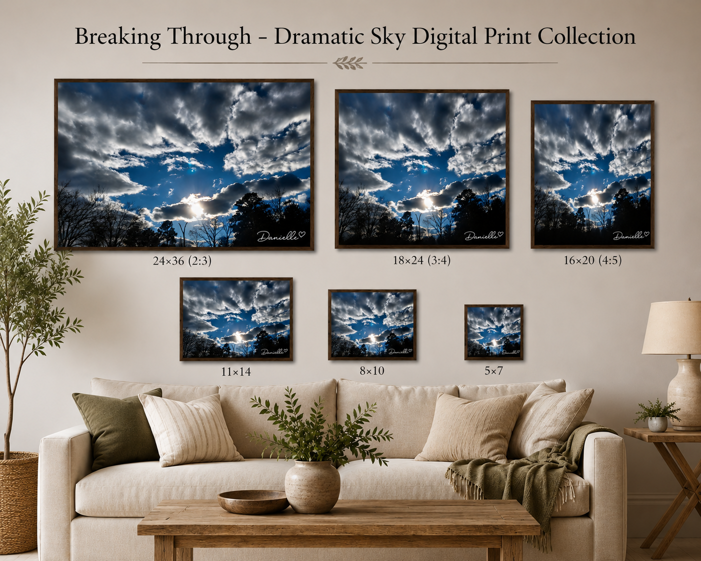 Breaking Through - Dramatic Sky Digital Print