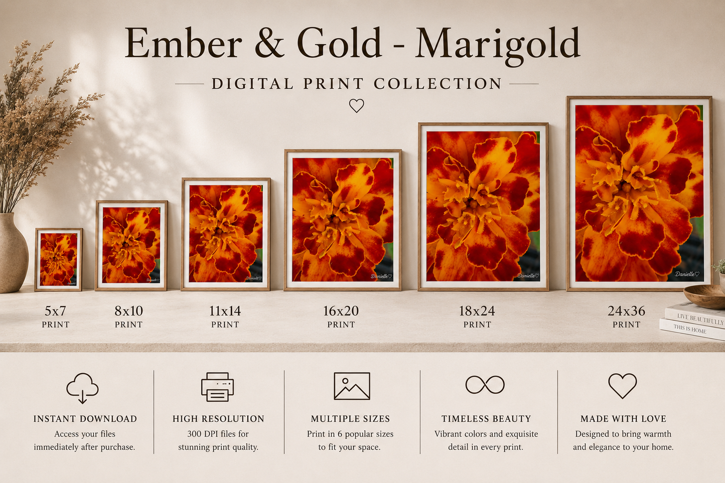 Ember & Gold - Marigold Digital Print