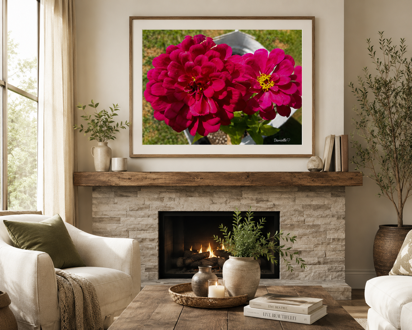 Garden Royalty - Zinnia Digital Print