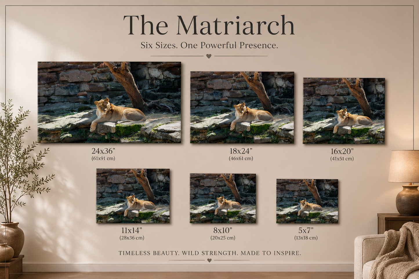 The Matriarch — Lioness Digital Print | Wildlife Wall Art
